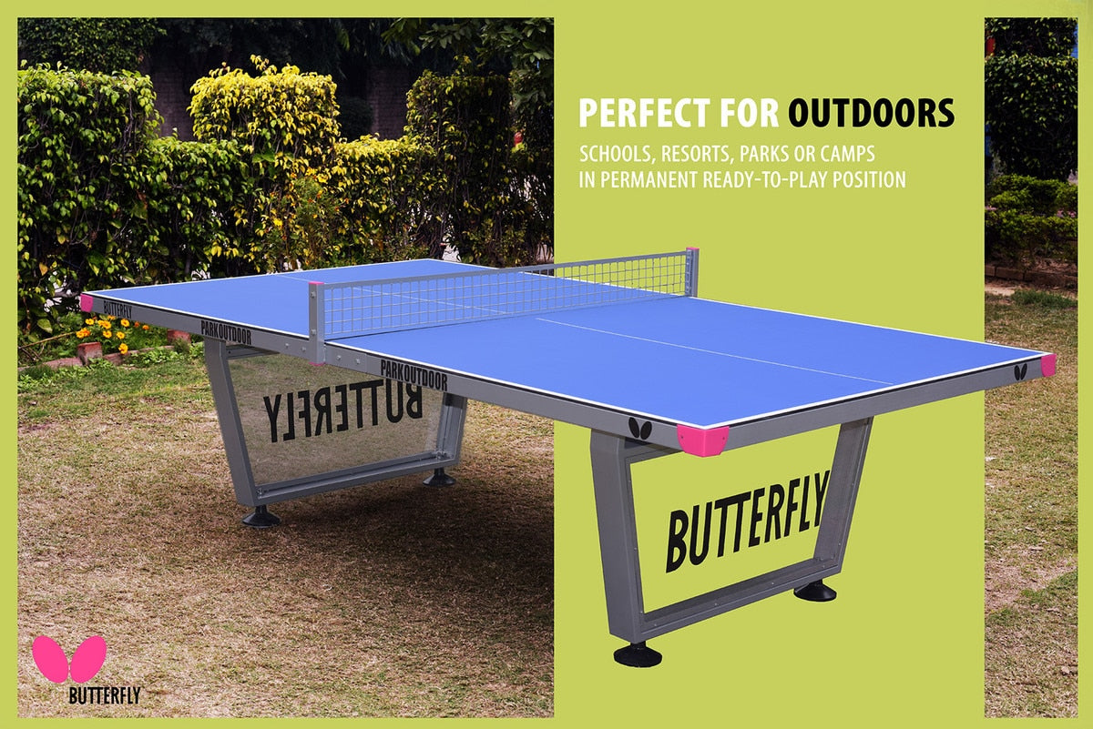 Butterfly Park Outdoor Table Tennis Table - Perfect for Outdoors