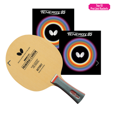 Butterfly Primorac Carbon Flared - Pro-Line With Tenergy 05 