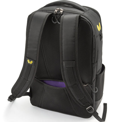 Butterfly Raffines Rucksack Bag - Gold - Back View