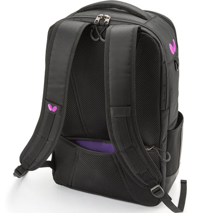 Butterfly Raffines Rucksack Bag - Rose - Back View