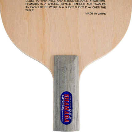Butterfly Shamada CS - Chinese Penhold Blade - Handle-Forehand