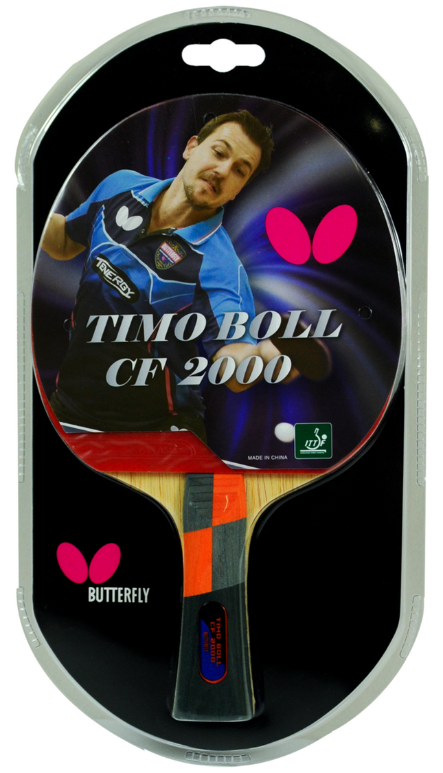 Butterfly Timo Boll CF 2000 Pre Assembled Shakehand Racket 