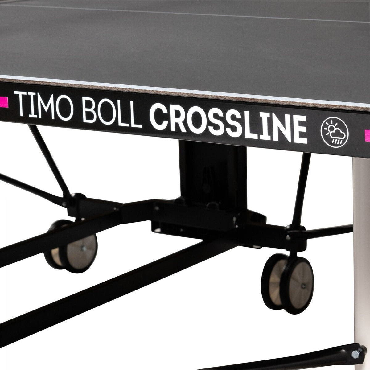 Butterfly Timo Boll Crossline Outdoor Table Tennis Table - Wheels