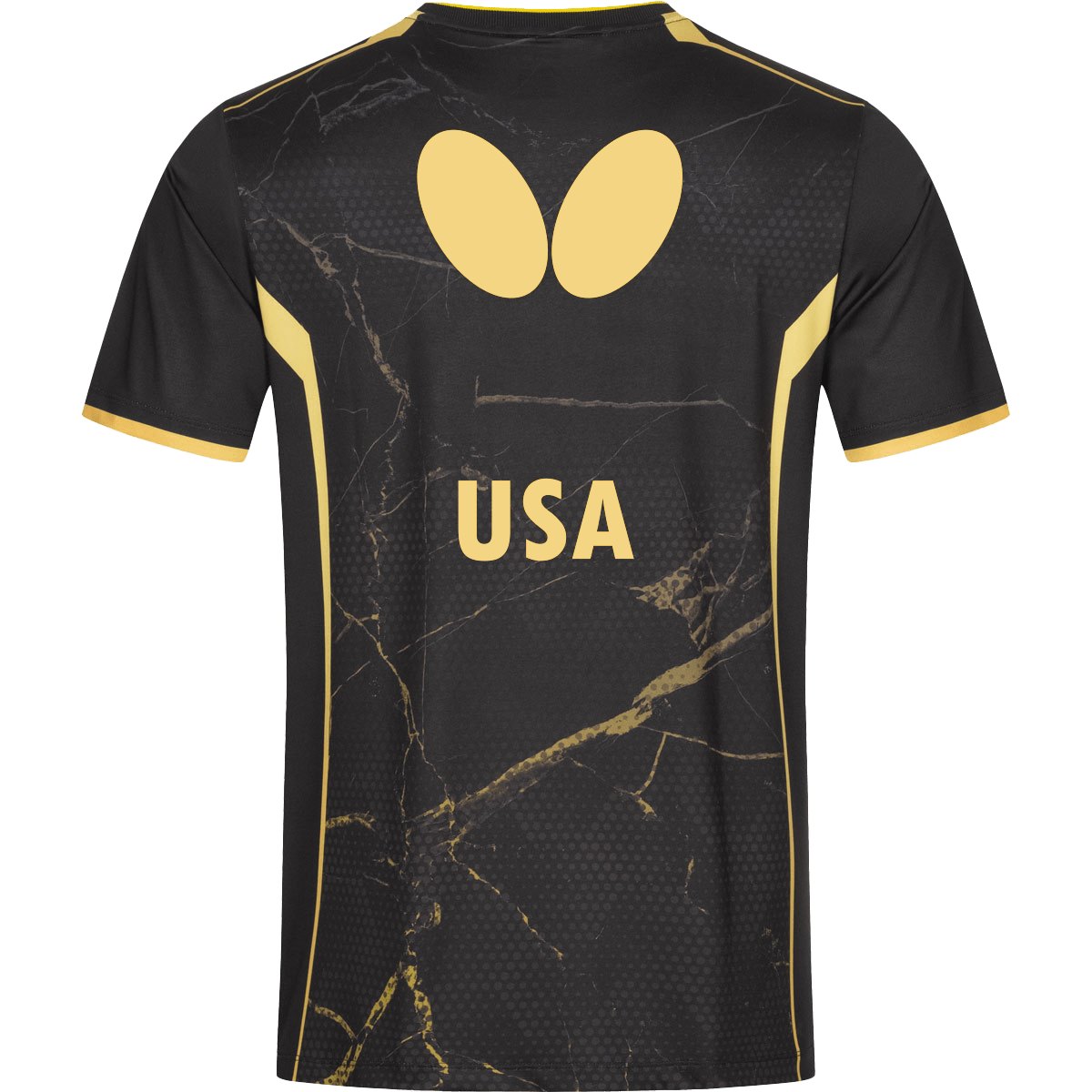 Butterfly USA Team 24 - Table Tennis Shirt -  Black-Back View