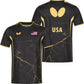 Butterfly USA Team 24 - Table Tennis Shirt -  Black-Front & Back View
