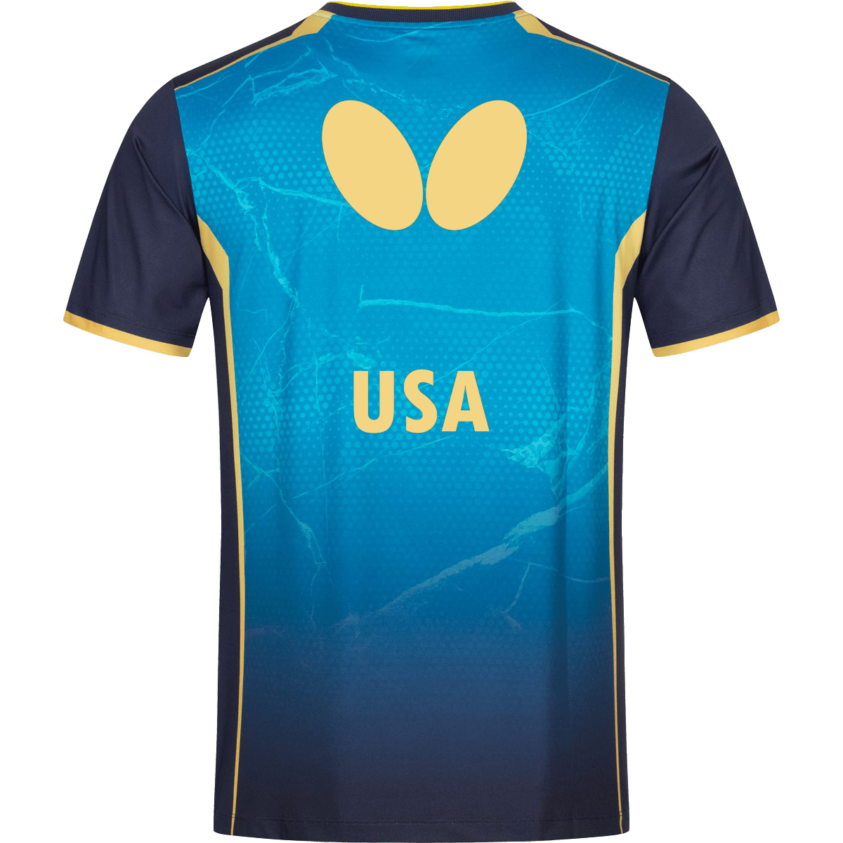 Butterfly USA Team 24 - Table Tennis Shirt - Blue-Back View