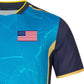 Butterfly USA Team 24 - Table Tennis Shirt - Blue -Right-Side Sleeve