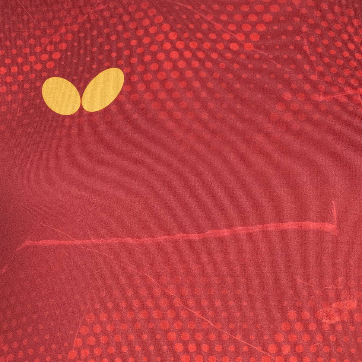 Butterfly USA Team 24 - Table Tennis Shirt - Red-Butterfly Logo