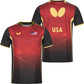 Butterfly USA Team 24 - Table Tennis Shirt - Red-Black-Front & Back View