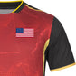 Butterfly USA Team 24 - Table Tennis Shirt - Red - Right-Side Sleeve