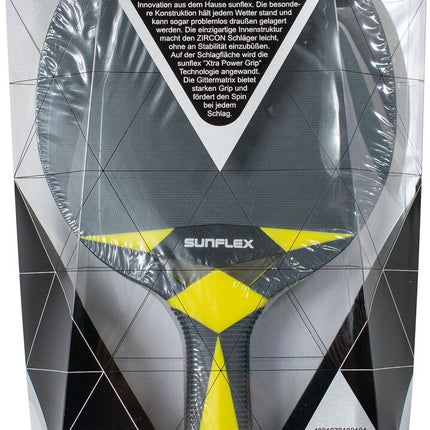 Butterfly Zircon Outdoor Table Tennis Racket - Packaging-Back