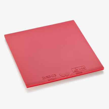 Butterfly Zyre 03 Table Tennis Rubber – Spin-Heavy, High Arc, Ricosheet Sponge - RED