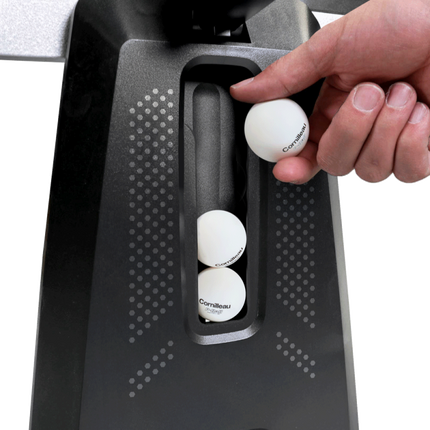 Cornilleau 500 Indoor Table Tennis Table - Grey Top-Ball Storage