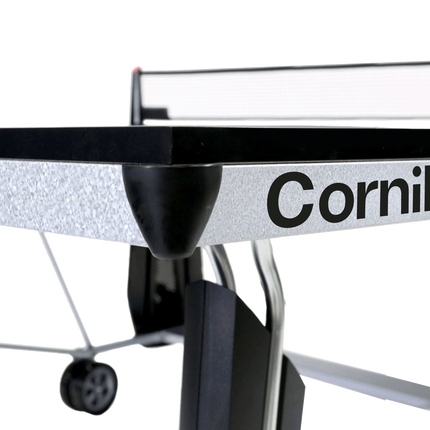 Cornilleau 500 Indoor Table Tennis Table - Grey Top-Corner Protection Pads