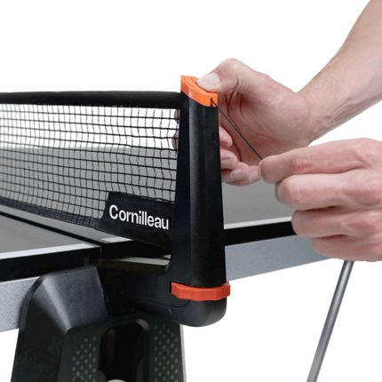 Cornilleau 500 Indoor Table Tennis Table - Grey Top-Retractable Net