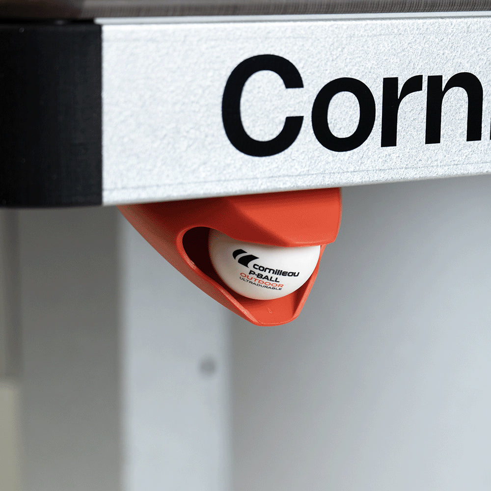 Cornilleau 510m Campus Outdoor Stationary Table - Blue Top - Ball Dispensers