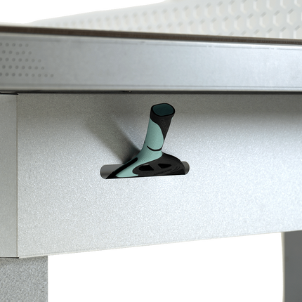 Cornilleau 510m Campus Outdoor Stationary Table - Blue Top - Racket Storage