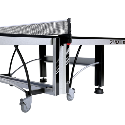 Cornilleau 740 ITTF Indoor Blue Table Tennis Table - Side View