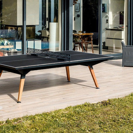 Cornilleau Lifestyle Outdoor Table Tennis Table-Black - Sleek Design
