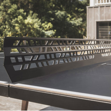 Cornilleau Origin Convertible Outdoor Ping Pong Table – Black Frame - Fixed Steel Net