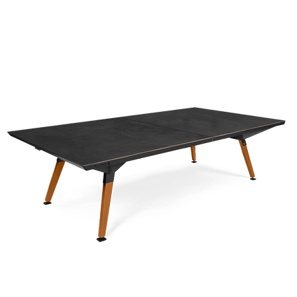 Cornilleau Origin Convertible Outdoor Ping Pong Table - Dark Stone Tabletop-  Black Frame-Without Net