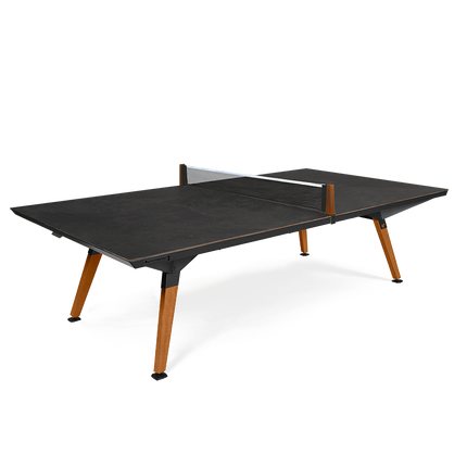 Cornilleau Origin Convertible Outdoor Ping Pong Table - Dark Stone Tabletop-  Black Frame