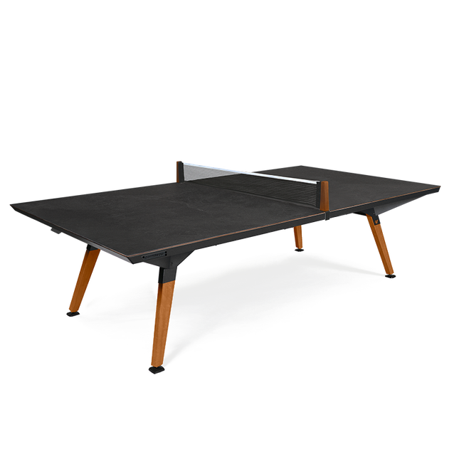 Cornilleau Origin Convertible Outdoor Ping Pong Table - Dark Stone Tabletop-  Black Frame