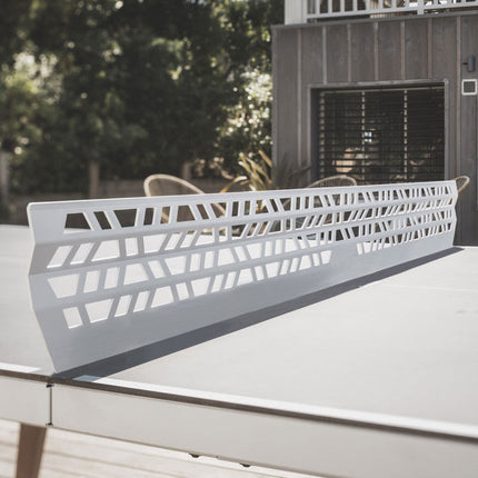 Cornilleau Origin Convertible Outdoor Ping Pong Table - White Frame - Fixed Steel Net