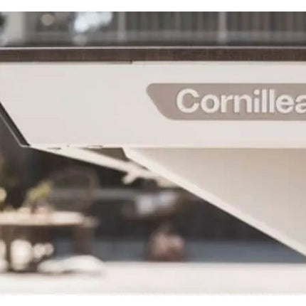 Cornilleau Origin Convertible Outdoor Ping Pong Table - White Frame - Side View
