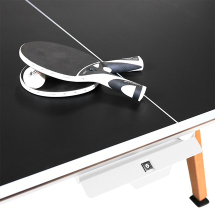 Cornilleau Origin Convertible Outdoor Ping Pong Table - White Frame - Storage Drawer