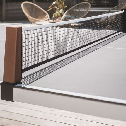 Cornilleau Origin Convertible Outdoor Ping Pong Table - White Frame- Traditional Fabric Net