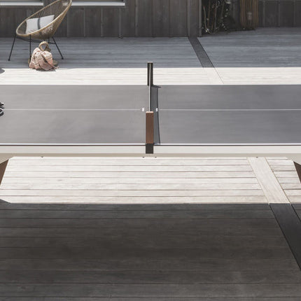 Cornilleau Origin White - Convertible Outdoor Ping Pong Table - 3 Net Options - Weather‑Resistant
