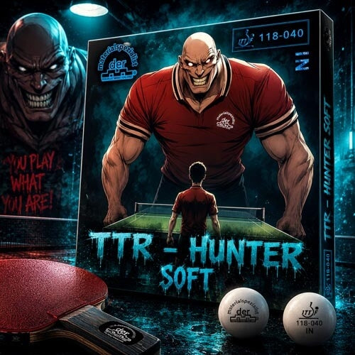der-materialspezialist TTR-Hunter Soft Table Tennis Rubber – Inverted