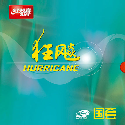DHS Hurricane 3 Neo National Orange Sponge - 39 Degree Medium - Red