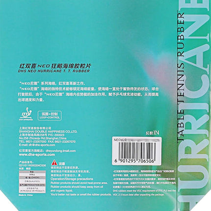 DHS Hurricane 3 Neo Provincial Orange - 40 Degree - Packaging-Back