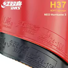 DHS Hurricane 3 Neo Provincial - Orange Sponge - 37 Degree - Rubber