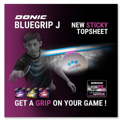 Donic BlueGrip J3 - New Sticky Topsheet