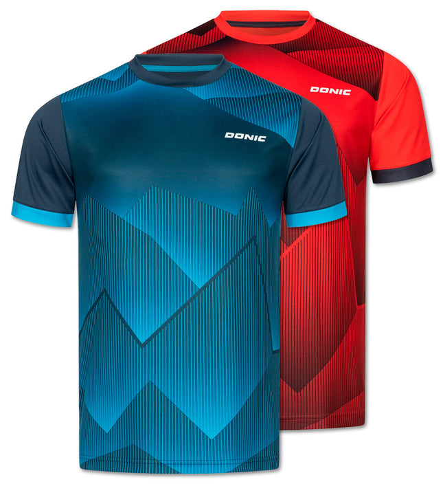 Donic Nova T-Shirt - Red & Blue_11-30
