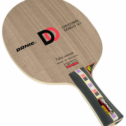 Donic Original Senso V1 - Offensive Plus Table Tennis Blade - Flared-Front