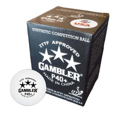 Gambler P40+ 3 Star Table Tennis Ball - 36 Box 