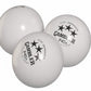 Gambler P40+ 3 Star Table Tennis Ball - 6 Pack - WHITE Color