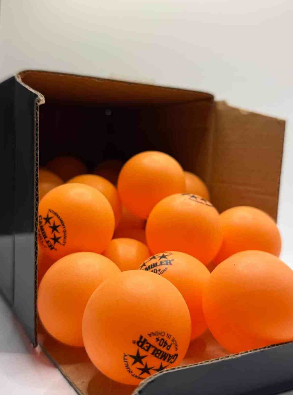 Gambler P40+ Orange Table Tennis Balls – 36 Pack - Training