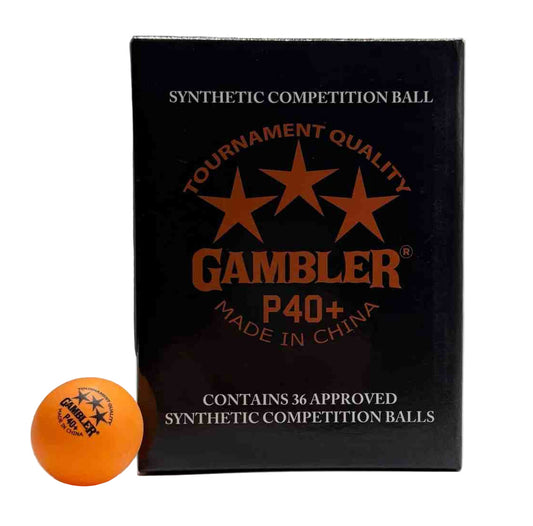 Gambler P40+ Orange Table Tennis Balls – 36 Pack