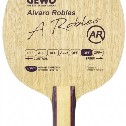 GEWO Alvaro Robles Offensive - Table Tennis Blade - Flared