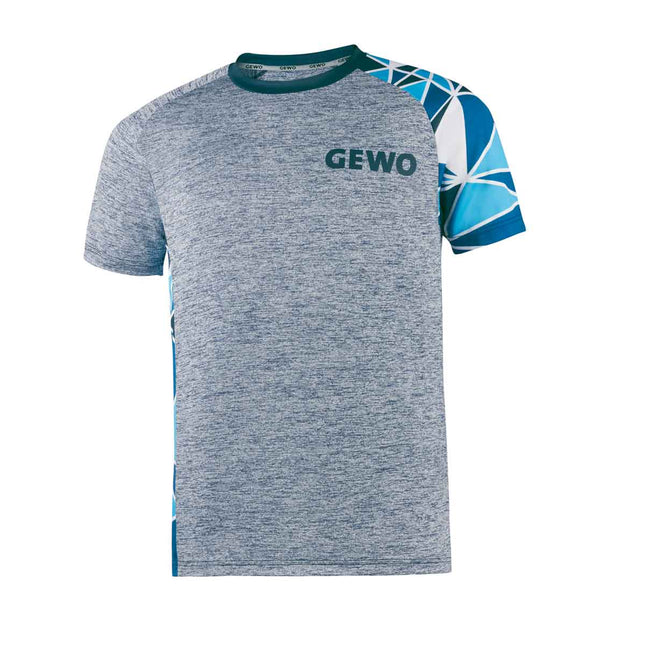 GEWO Arco Table Tennis T-Shirt Grey and Blue