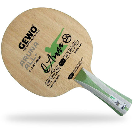 GEWO Aruna All Plus - Table Tennis Blade - Flared Handle