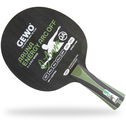 GEWO Aruna Energy ARC Offensive Plus - Table Tennis Blade - Flared