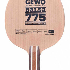 GEWO Balsa Carbon 775 Offensive Plus – Table Tennis Blade
