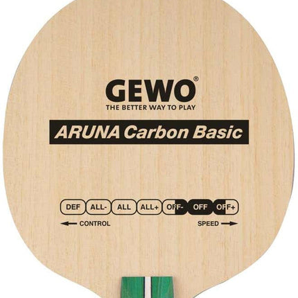 GEWO Basic Aruna Carbon Offensive - Table Tennis Blade - Head