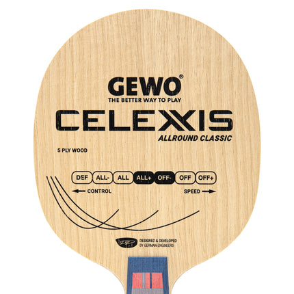 GEWO Celexxis Allround Classic Blade - Chinese Penhold - Head